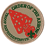 Duties and responsibilities for Order of the Arrow Troop Rep